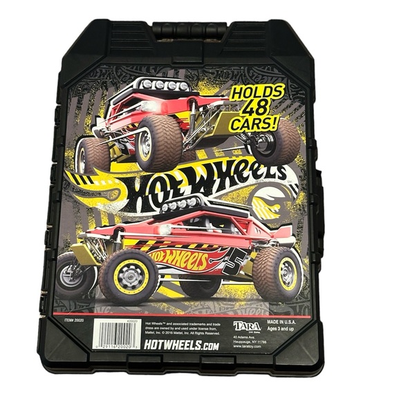 2016 HOT WHEELS 48 CAR CASE W/HANDLE USED MADE IN USA DISTRIBUTED BY TARA - Picture 2 of 8